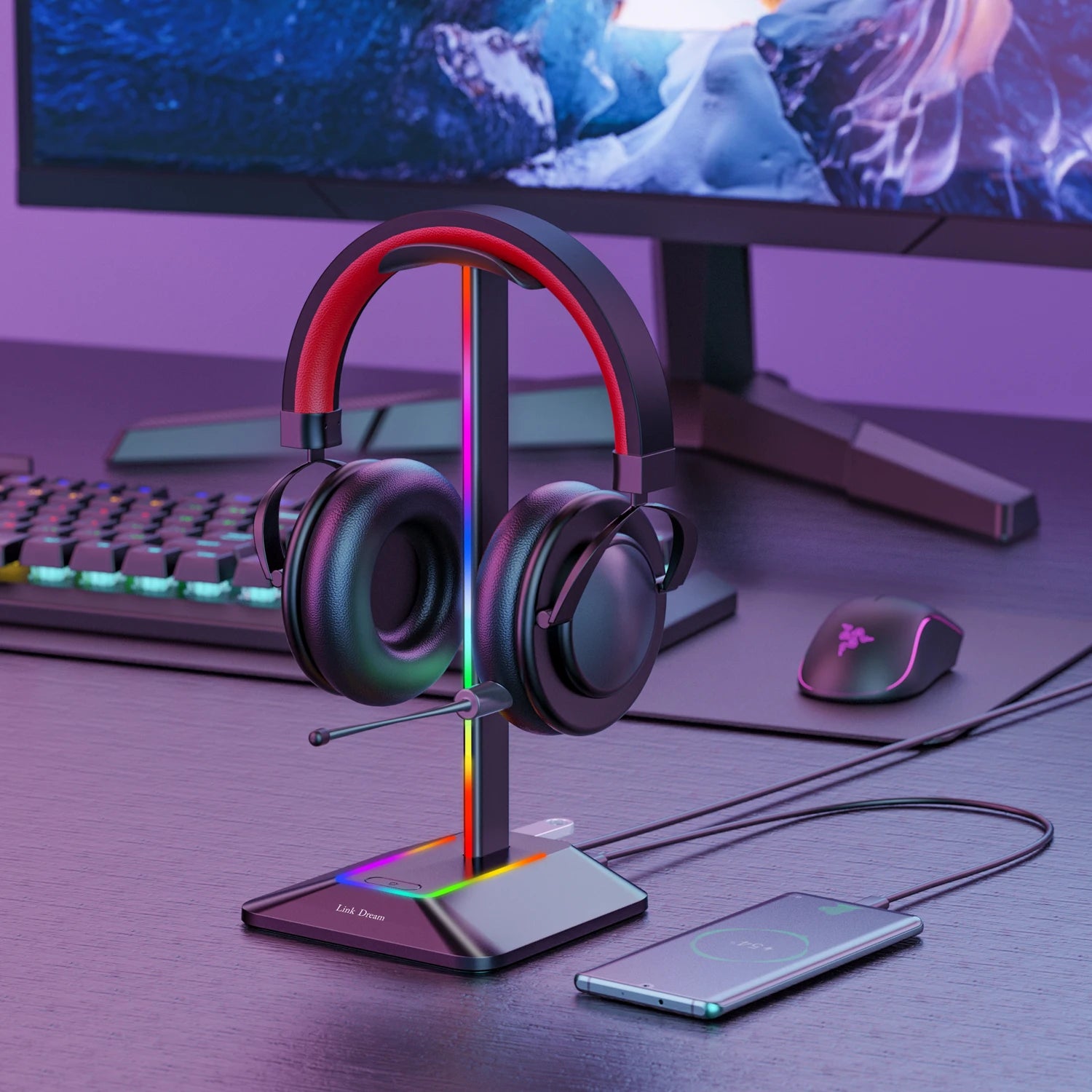 Support Casque Gaming RGB Z8