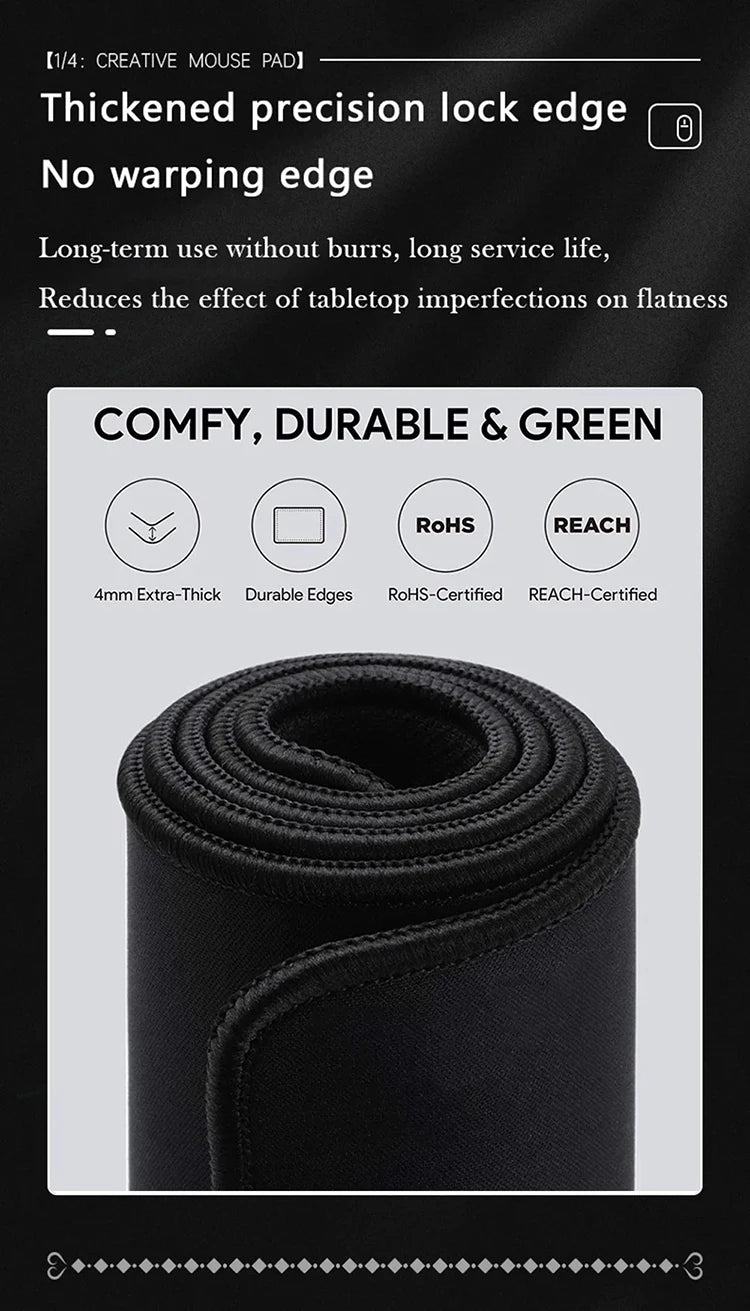 Tapis Gaming XXL – Antidérapant & Haute Précision