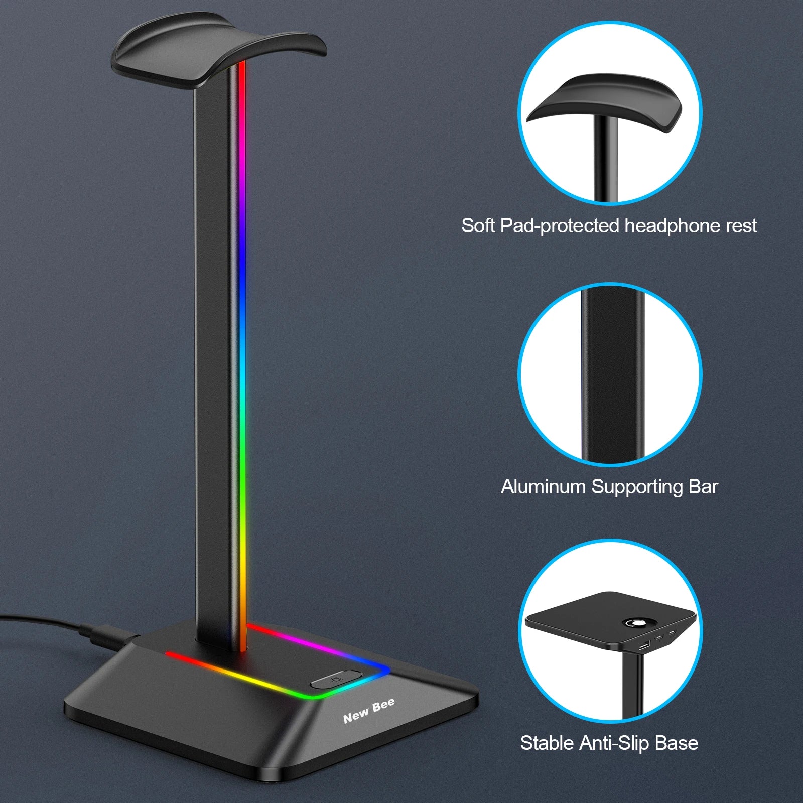 Support Casque Gaming RGB Z8